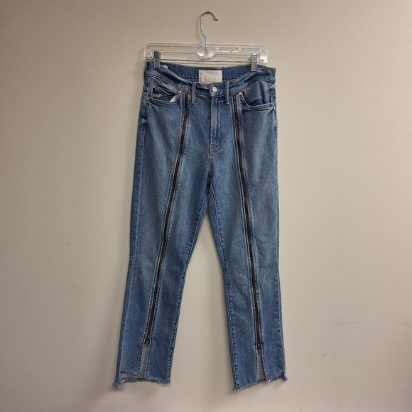 MOTHER SUPERIOR High Waisted Zipper Leg Jeans - Picture 2 of 6